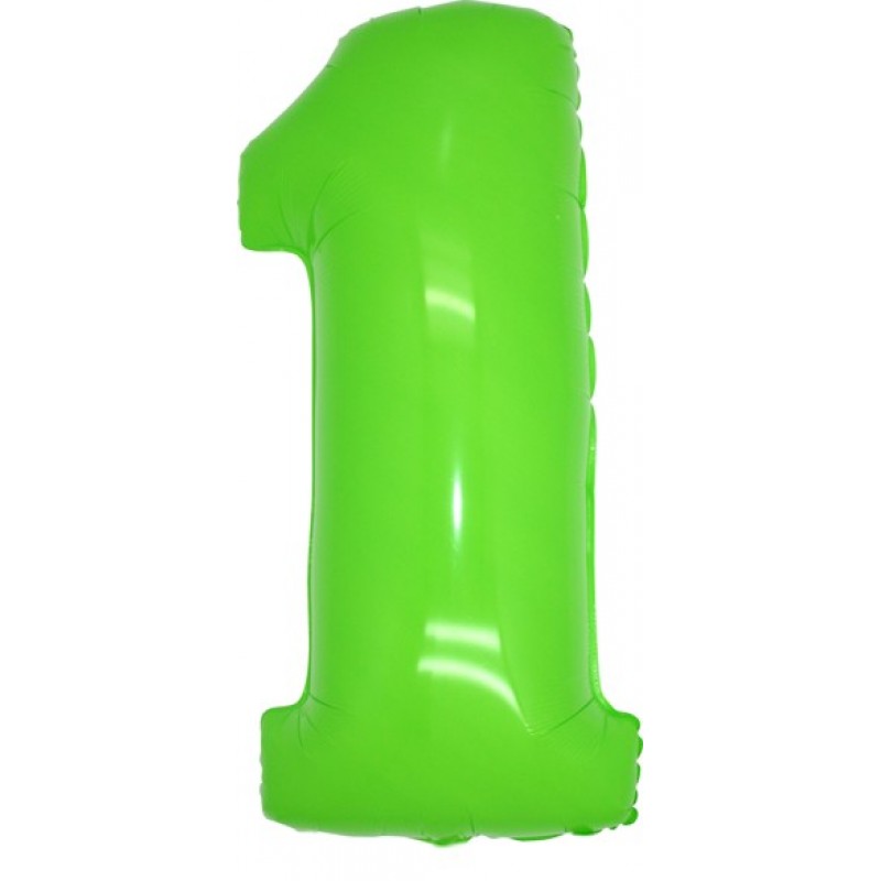 40" Numero 1 Verde Neon
